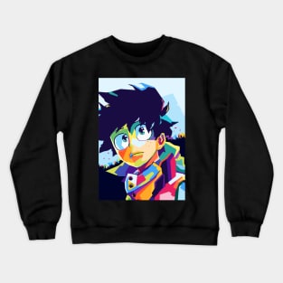 Anime Sad Pop Art Crewneck Sweatshirt